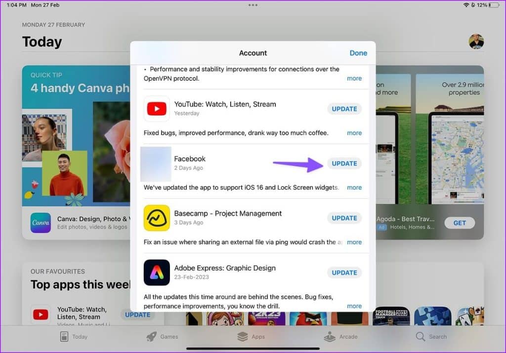 أفضل 9 طرق لإصلاح عدم عمل Facebook Messenger على iPad أحلى هاوم