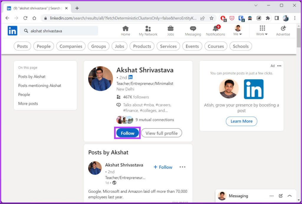 How-To-Follow-Someone-on-LinkedIn_23-1024x693-1 كيفية متابعة شخص ما على LinkedIn على تطبيق سطح المكتب والجوال