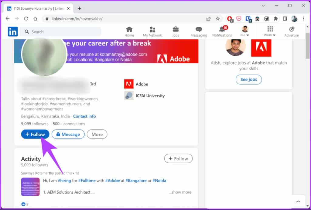 How-To-Follow-Someone-on-LinkedIn_29-1024x693-1 كيفية متابعة شخص ما على LinkedIn على تطبيق سطح المكتب والجوال