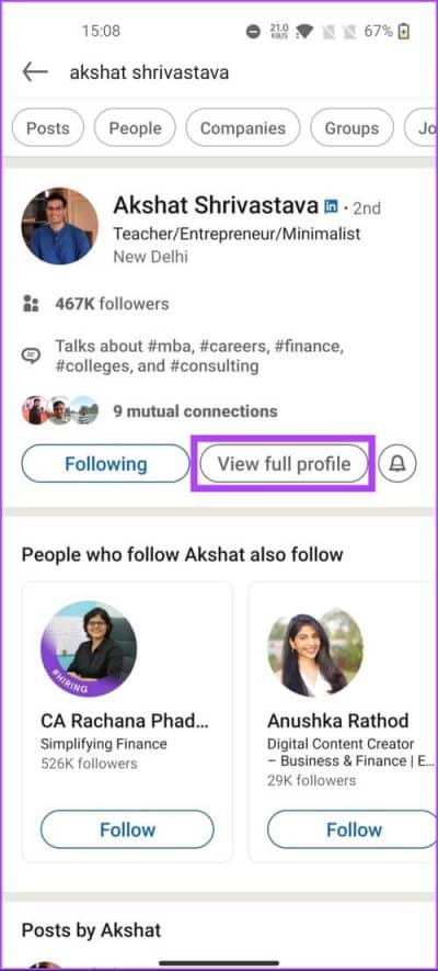 How-To-Follow-Someone-on-LinkedIn_6-e1679238559145 كيفية متابعة شخص ما على LinkedIn على تطبيق سطح المكتب والجوال