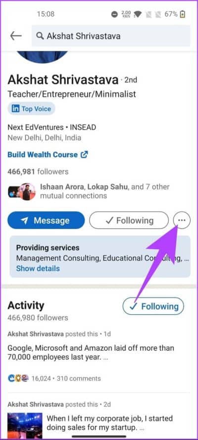 How-To-Follow-Someone-on-LinkedIn_7-e1679238564445 كيفية متابعة شخص ما على LinkedIn على تطبيق سطح المكتب والجوال