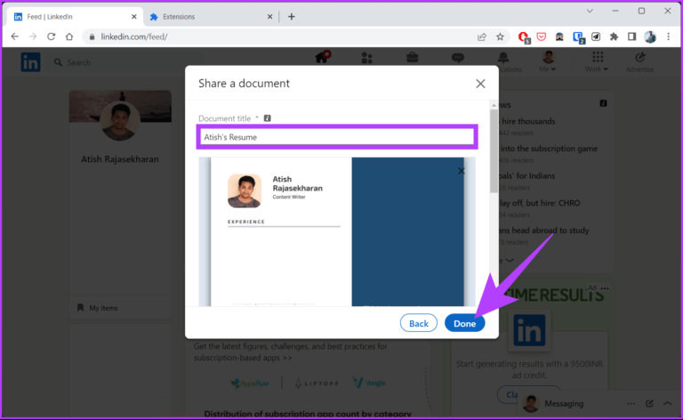 How-to-Add-Your-Resume-on-LinkedIn_19-768x472-1 كيفية إضافة سيرة ذاتية إلى ملف تعريف LinkedIn: دليل مفصل