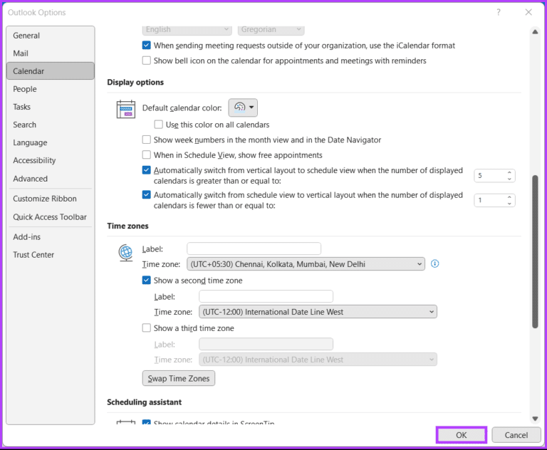 كيفية تغيير المنطقة الزمنية في Outlook على تطبيق الويب وسطح المكتب - %categories