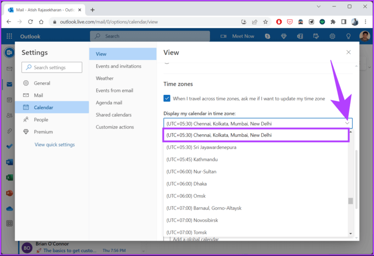 How-to-Change-Time-Zone-In-Outlook_7-768x526-1 كيفية تغيير المنطقة الزمنية في Outlook على تطبيق الويب وسطح المكتب
