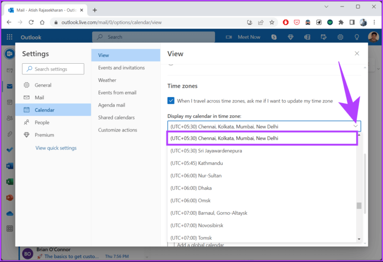 كيفية تغيير المنطقة الزمنية في Outlook على تطبيق الويب وسطح المكتب - %categories