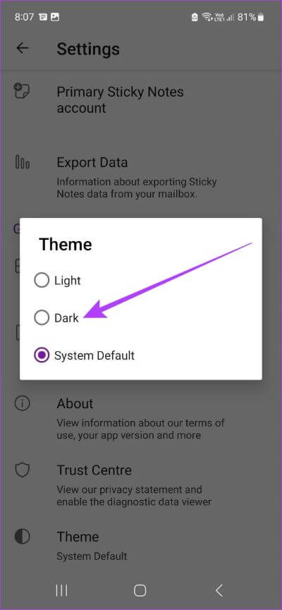How-to-Enable-OneNote-Dark-Mode-10 كيفية تمكين الوضع الداكن لـ OneNote على أي جهاز
