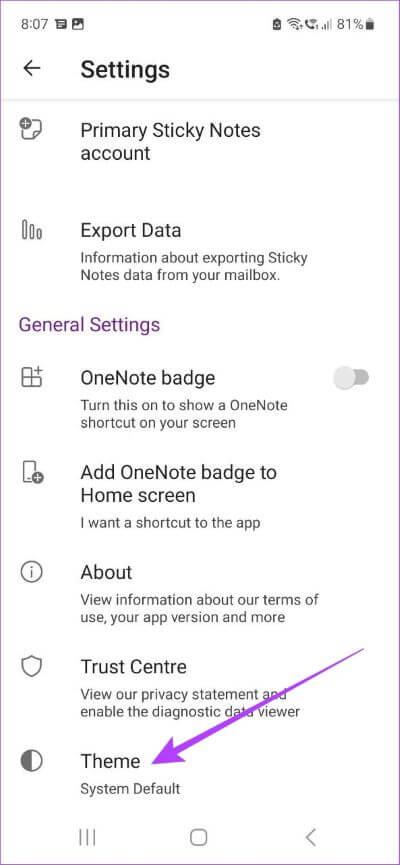 How-to-Enable-OneNote-Dark-Mode-9 كيفية تمكين الوضع الداكن لـ OneNote على أي جهاز