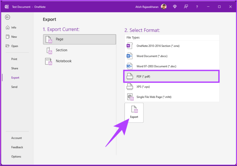 How-to-Export-OneNote-to-PDF_11-768x538-1 كيفية تصدير OneNote إلى PDF على الويب و Windows و Mac