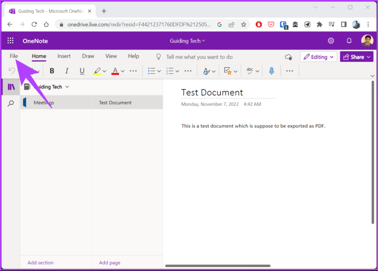 How-to-Export-OneNote-to-PDF_3-768x551-1 كيفية تصدير OneNote إلى PDF على الويب و Windows و Mac
