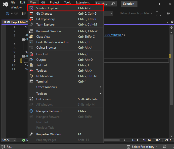 How-to-Open-Solution-Explorer-2 كيفية فتح مستكشف الحلول في VS Code