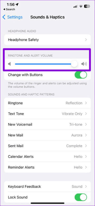Increase-Alert-Volume-on-iPhone-2-474x1024-1 أفضل 7 إصلاحات لعدم عمل مكبر صوت iPhone أثناء المكالمات