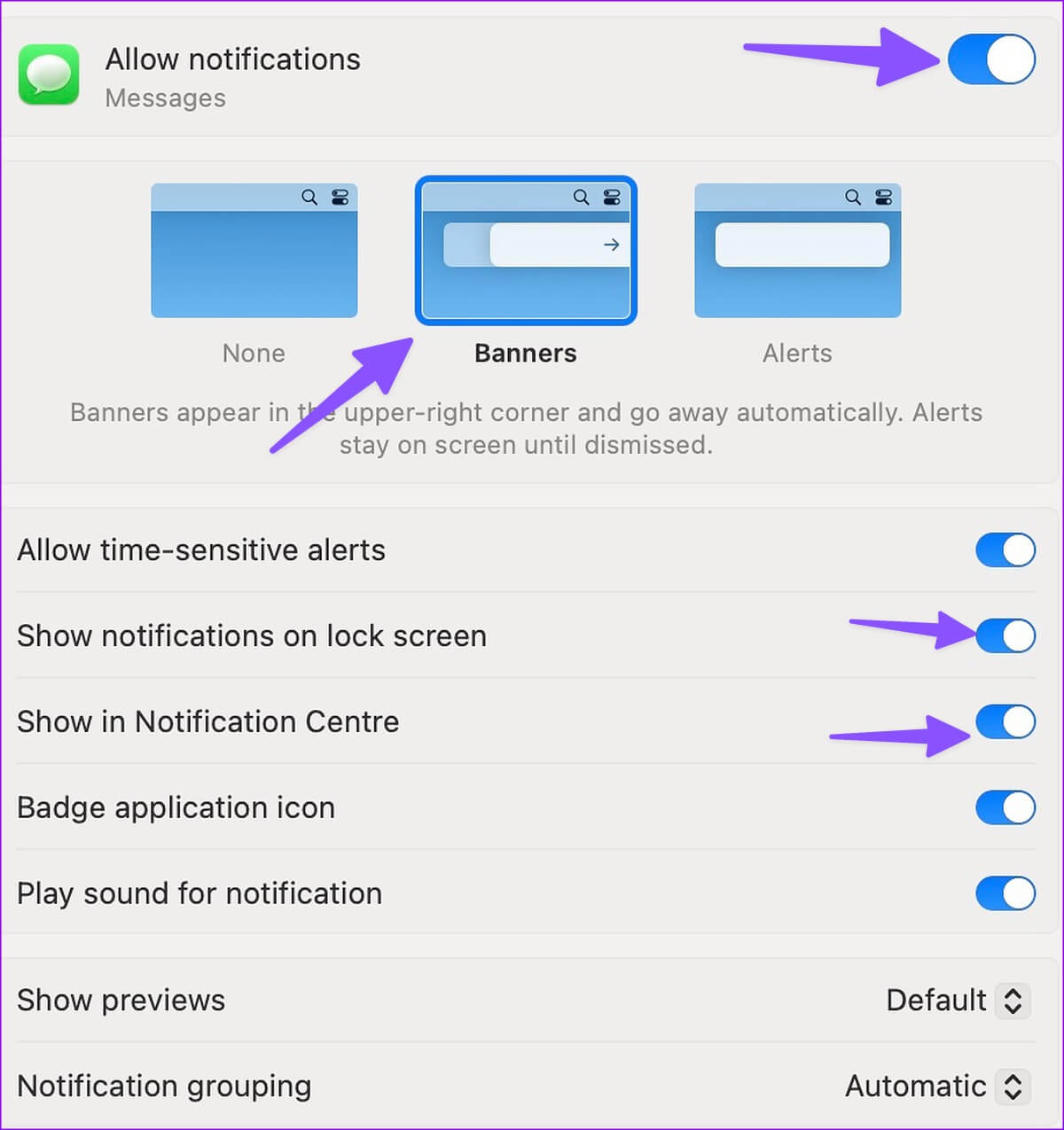 8 أفضل الطرق لإصلاح عدم عمل إشعارات تطبيق Messages على Mac - %categories