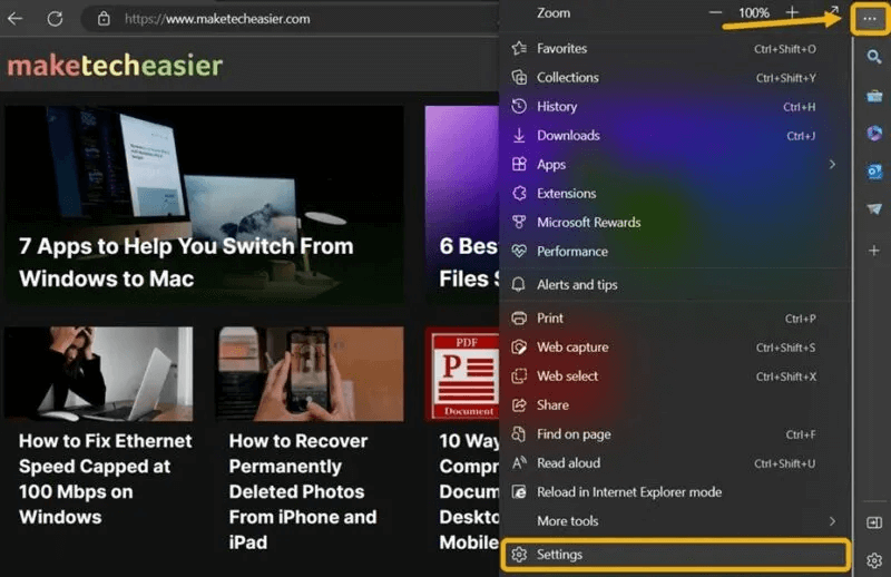 Microsoft-Edge-Settings-800x518.jpg ما هو وضع الكفاءة في Windows 11 وكيفية تمكينه