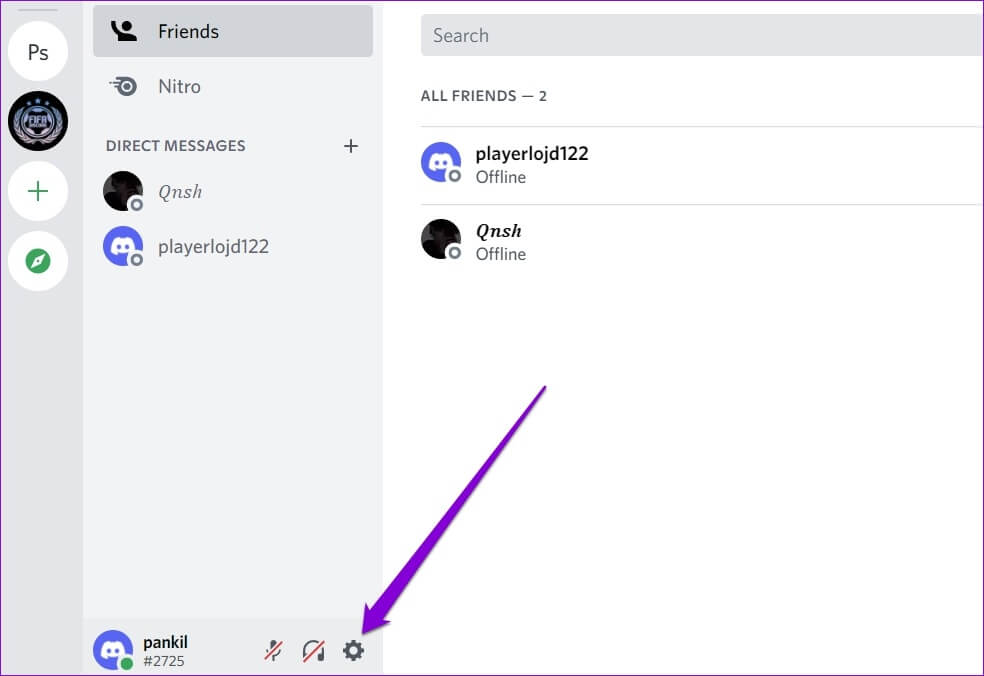 Open-Discord-Settings-6 أفضل 7 طرق لإصلاح عدم عمل بحث Discord على Windows