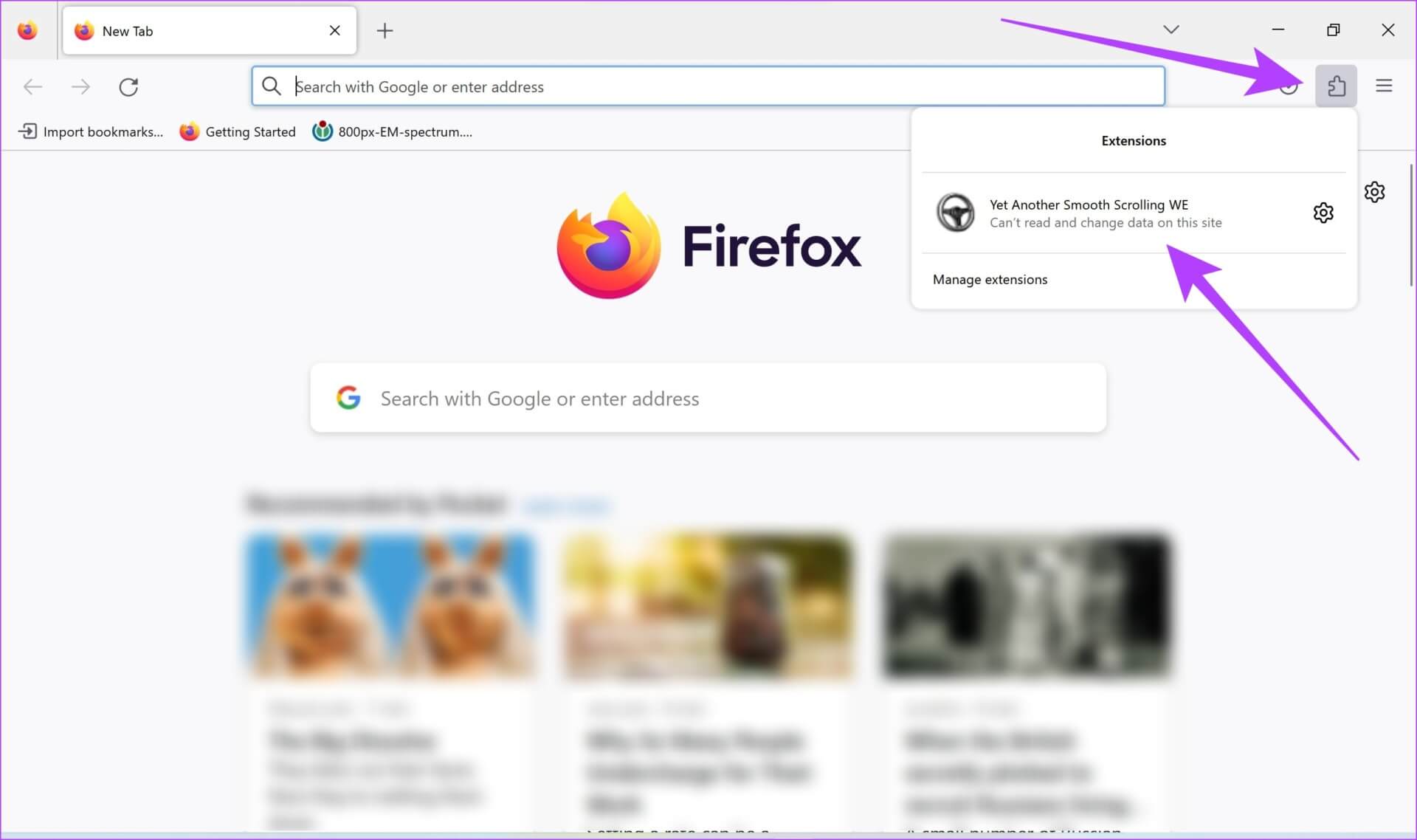 Open-Extension أهم 3 طرق لتمكين التمرير السلس على Mozilla Firefox
