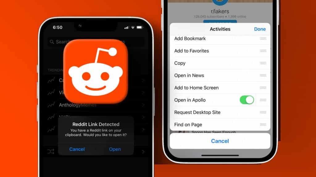 كيفية فتح روابط Reddit في تطبيقات الطرف الثالث على iPhone و Android - %categories