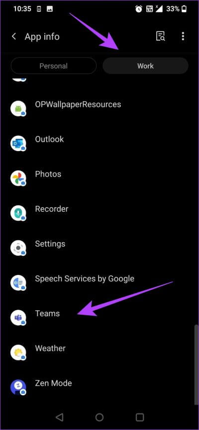 Open-Teams-in-Work-Profile كيفية مسح ذاكرة التخزين المؤقت لـ Microsoft Teams على Windows و Mac و iPhone و Android