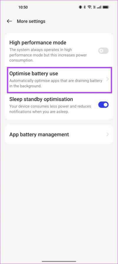 Optimise-Battery-Use كيفية تمكين أو تعطيل التشغيل التلقائي لتطبيقات Android