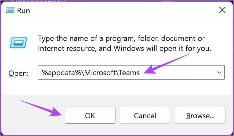 Paste-Code-and-Tap-on-OK كيفية مسح ذاكرة التخزين المؤقت لـ Microsoft Teams على Windows و Mac و iPhone و Android
