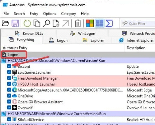 Powershell-popping-using-autoruns-to-disable-powershell-498x400.jpg 6 طرق لإصلاح استمرار Windows Powershell في الظهور