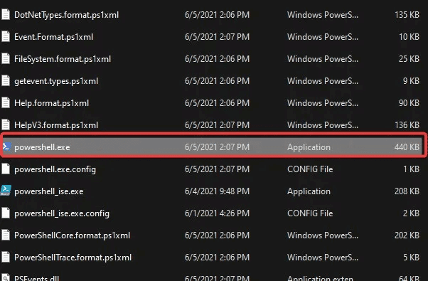 Powershell-powershellexe-location.jpg 5 طرق لإصلاح تعذر عثور Windows على PowerShell.exe