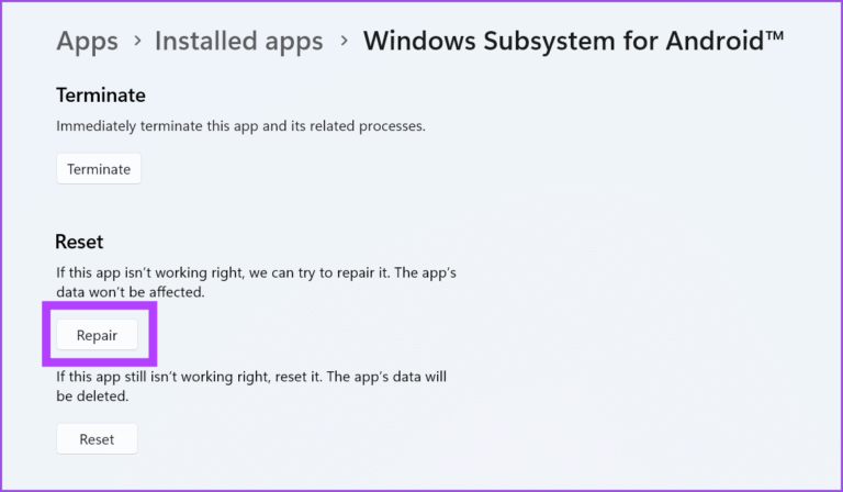 أفضل 7 طرق لإصلاح عدم عمل نظام Windows الفرعي لـ Android على Windows 11 - %categories