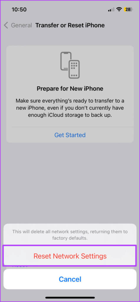 Reset-Network-Settings-on-iPhone-2-1-475x1024-1 أفضل 7 إصلاحات لانتقال المكالمات الواردة مباشرة إلى البريد الصوتي على iPhone
