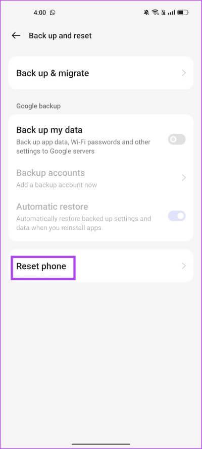 Reset-Phone كيفية تمكين خيارات المطور على أجهزة Android