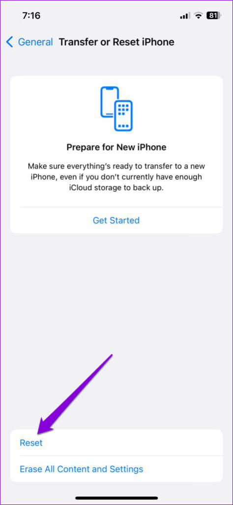 Reset-iPhone-7-474x1024-1 أفضل 7 إصلاحات لانتقال المكالمات الواردة مباشرة إلى البريد الصوتي على iPhone
