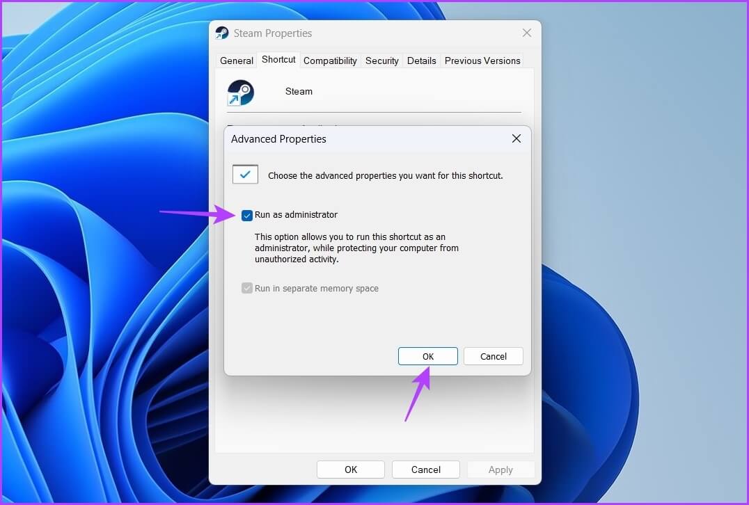 Run-as-Admin-3 أفضل 7 طرق لإصلاح مشكلة الشاشة السوداء في مكتبة Steam على Windows 11