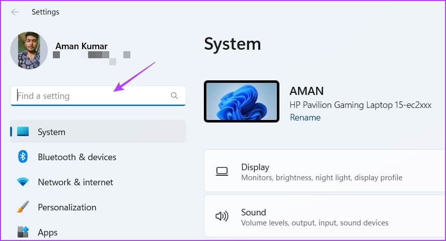 Search-bar 7 طرق سريعة لفتح إدارة بيانات الاعتماد في Windows 11