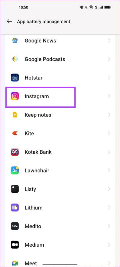 Select-App-Battery كيفية تمكين أو تعطيل التشغيل التلقائي لتطبيقات Android