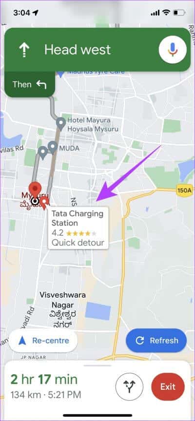 Select-Charging-Station كيفية البحث عن محطات شحن السيارات الكهربائية على Google Maps على Android و iPhone