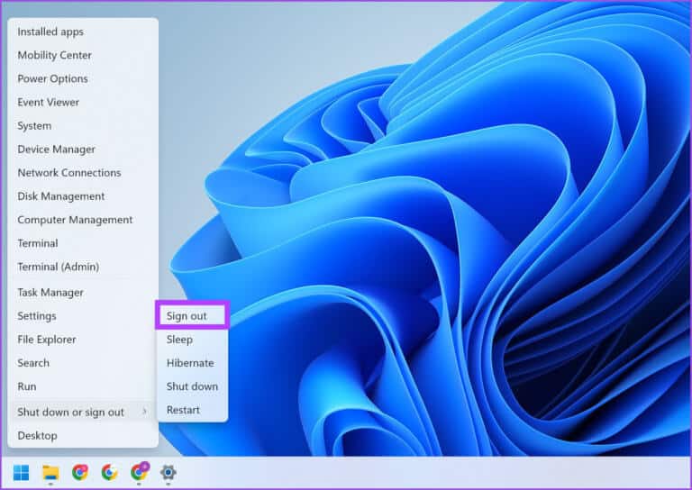 Signout-Windows-2-768x544-1 أفضل 8 إصلاحات لعدم فتح الأداة المساعدة MSINFO32 في Windows 11