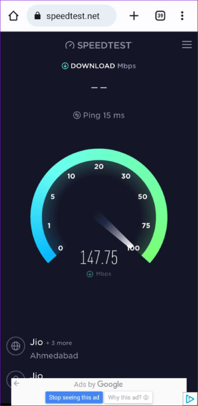 Speed-Test-on-Mobile-500x1024-1 أفضل 9 طرق لإصلاح عدم السماح بتسجيل الدخول في YouTube على Android و iPhone