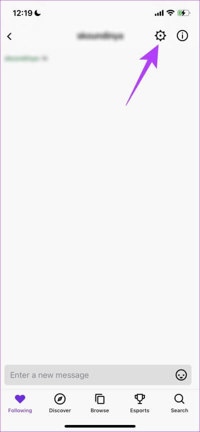 Tap-on-Settings-in-Whisper-1 5 طرق لحظر شخص ما على تطبيق Twitch لأجهزة iPhone و Android