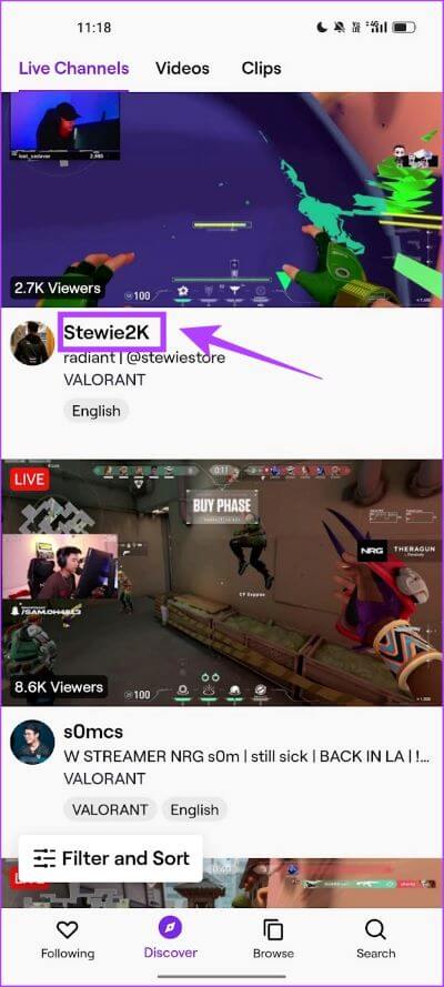 Tap-on-Username-4 كيفية الهمس Whisper على Twitch لإرسال رسائل خاصة