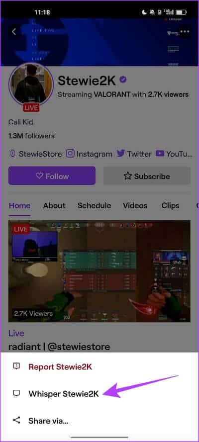 Tap-on-Whisper-2 كيفية الهمس Whisper على Twitch لإرسال رسائل خاصة