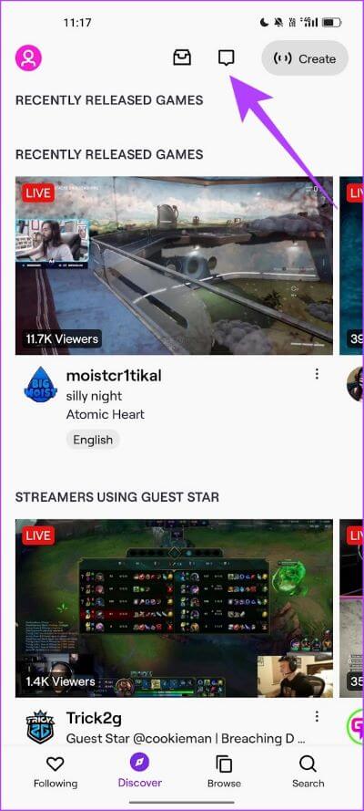 Tap-on-Whisper-Icon كيفية الهمس Whisper على Twitch لإرسال رسائل خاصة