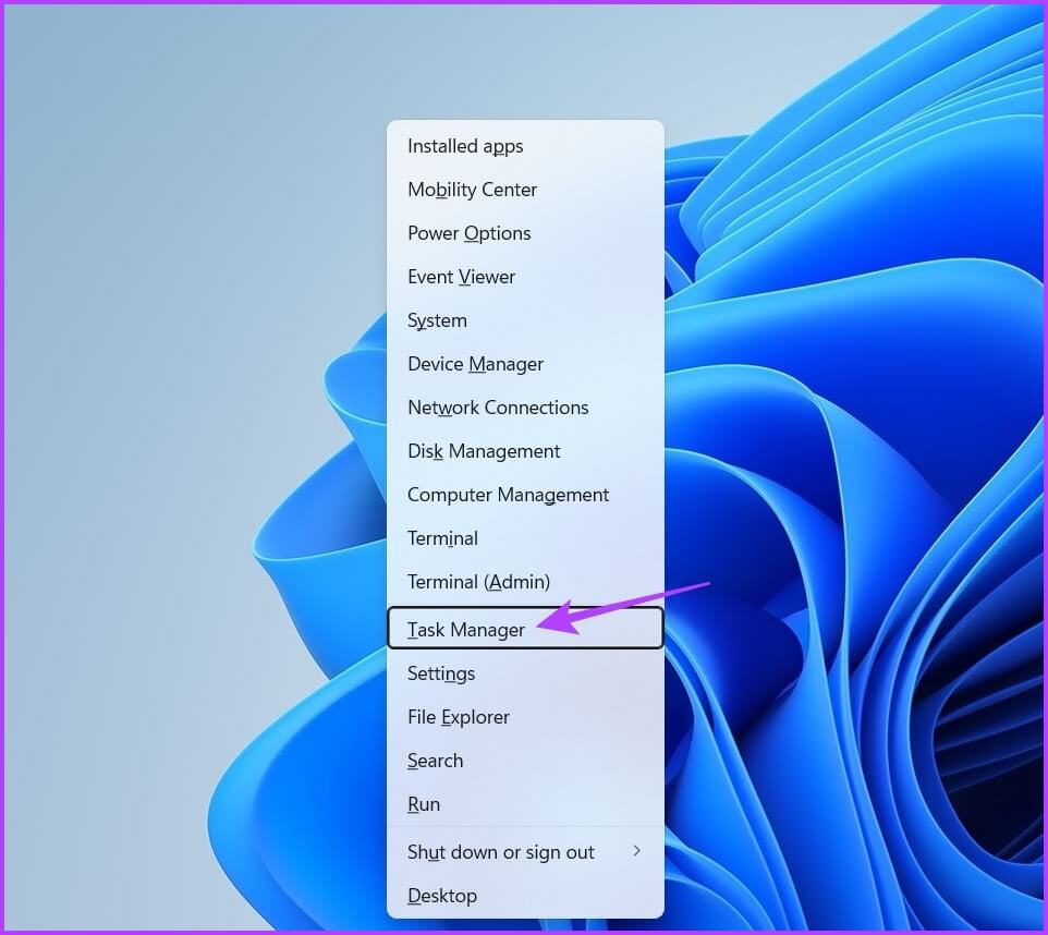 Task-Manager-7 7 طرق سريعة للوصول إلى لوحة التحكم على Windows 11