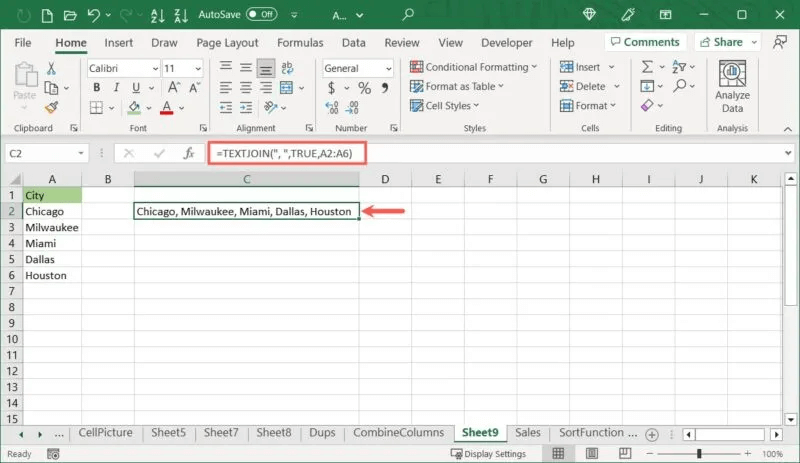 4 طرق لكيفية دمج النص في Excel - %categories