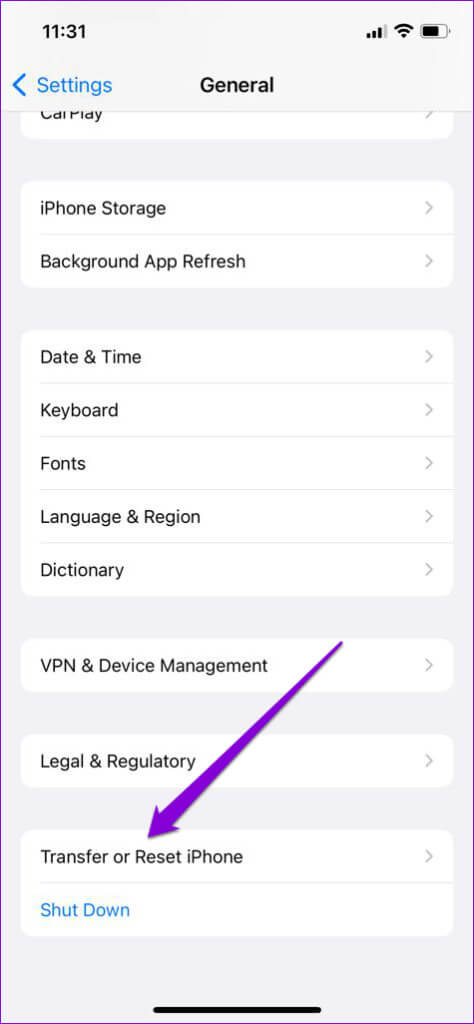 Transfer-or-Reset-iPhone-6-474x1024-1 أفضل 7 إصلاحات لانتقال المكالمات الواردة مباشرة إلى البريد الصوتي على iPhone