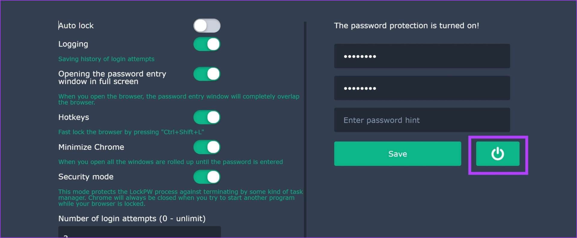 Turn-off-Password كيفية قفل علامات تبويب التصفح المتخفي في Google Chrome على Android وسطح المكتب