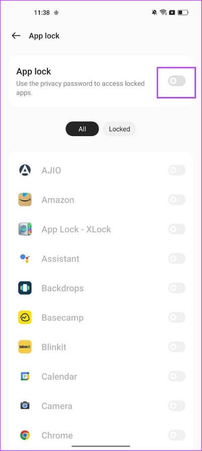Turn-on-App-Lock كيفية قفل علامات تبويب التصفح المتخفي في Google Chrome على Android وسطح المكتب