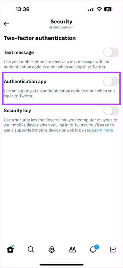 Twitter-2FA-Authy-11 كيفية تمكين المصادقة الثنائية على Twitter بدون اشتراك Twitter Blue