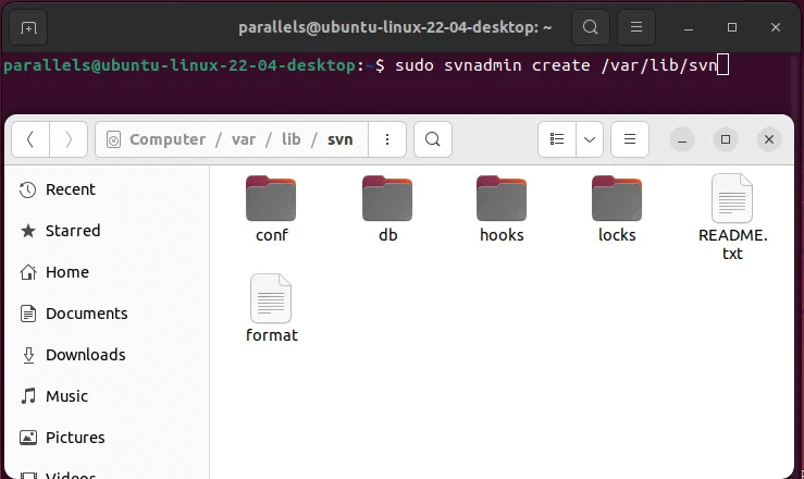 Ubuntu-Set-Up-Subversion-create-var-lib-svn.png كيفية إعداد التحكم في إصدار Subversion في Ubuntu