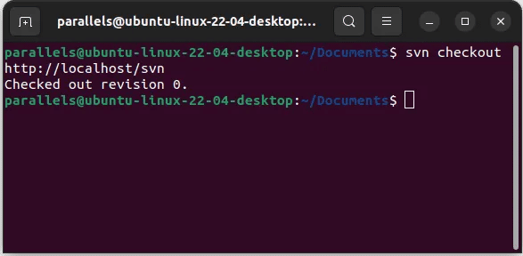 Ubuntu-Set-Up-Subversion-svn-checkout-localhost-e1676423680348.png كيفية إعداد التحكم في إصدار Subversion في Ubuntu