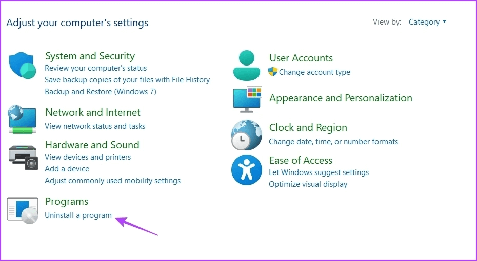 Uninstall-a-program-2 5 طرق سريعة لإلغاء تثبيت البرامج على Windows 11