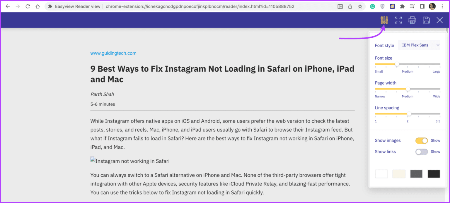 Use-Chrome-Extensions-to-Turn-on-Reader-Mode-3-1536x694-1 كيفية تمكين أو تعطيل وضع القارئ في Chrome