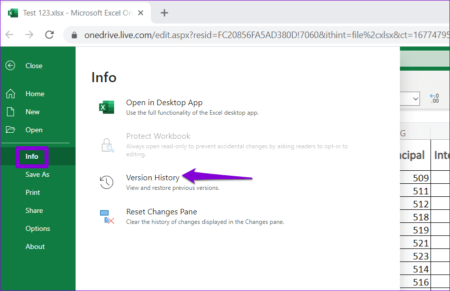 Version-History-in-Excel-for-Web كيفية استخدام سجل الإصدارات في Microsoft Excel
